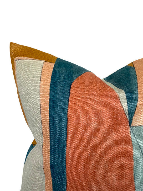 District Pillow Cover in Apricot, Kelly Wearstler Textiles