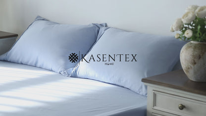 Kasentex Spring All Season Deep Pocket Fitted Sheet Set with Pillowcases, Room Decor, Graduation Gifts