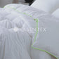Kasentex Ultra Soft Green Piped Edge Warm Heavy Weights Down Comforter, White, Room Decor, Graduation Gifts