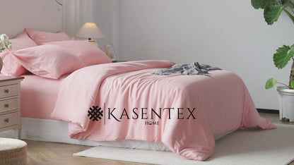 Kasentex Summer Duvet Cover Bedding Set with Duvet Cover, Pillowcase, Fitted Sheet, Hypoallergenic and Breathable, Room Decor, Graduation Gifts