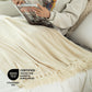 Kasentex Ultra Soft Lightweight Decorative Throw Blanket with Tassel