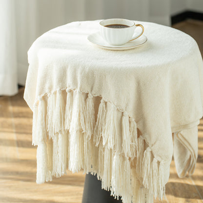 Kasentex Spring Ultra Soft Classic Elegant Throw Blanket with Tassel, Room Decor, Graduation Gifts
