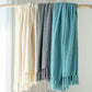 Kasentex Ultra Soft Lightweight Decorative Throw Blanket with Tassel