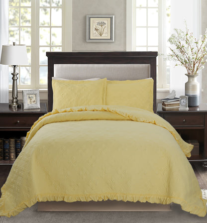 Kasentex All Season Cozy Diamond Design Quilt Set