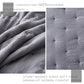 Dot Stitch Stone Washed Quilt Set