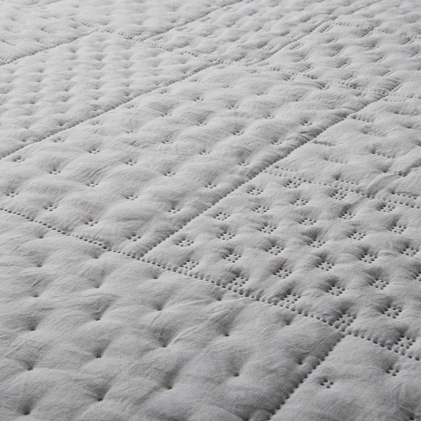 Contemporary Coverlet Set with Detailed Stitching