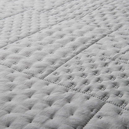 Kasentex All Season Contemporary Coverlet Quilt Set, Detailed Stitching, Green or Grey or Blue, Room Decor, Graduation Gifts