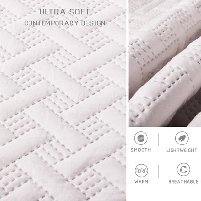 Kasentex Ultra Soft 2-Tone Reversible Quilt Bedding Set, Green or Pink or Blue, Room Decor, Graduation Gifts
