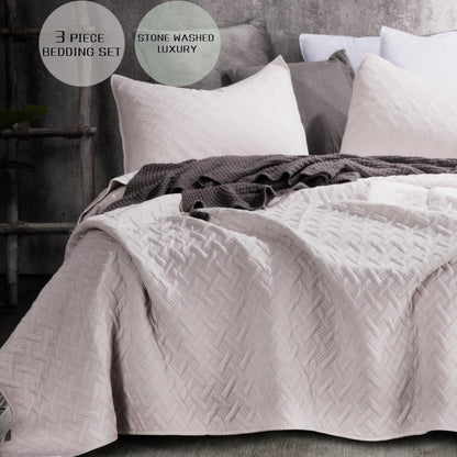 Kasentex Ultra Soft 2-Tone Reversible Quilt Bedding Set, Green or Pink or Blue, Room Decor, Graduation Gifts