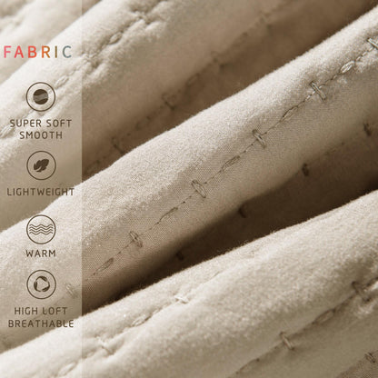 Kasentex Ultra Soft All Season Rustic Nostalgic Design Coverlet Set