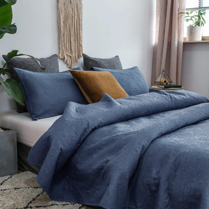 Kasentex Ultra Soft Floral Coverlet Quilt Bedding Set