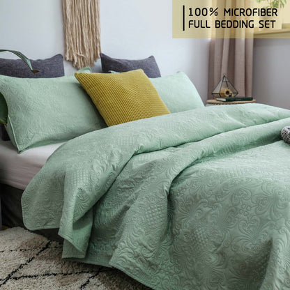 Kasentex Ultra Soft Floral Coverlet Quilt Bedding Set