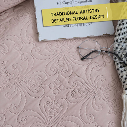 Kasentex Ultra Soft Floral Coverlet Quilt Bedding Set