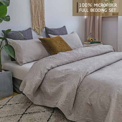 Kasentex Ultra Soft Floral Coverlet Quilt Bedding Set