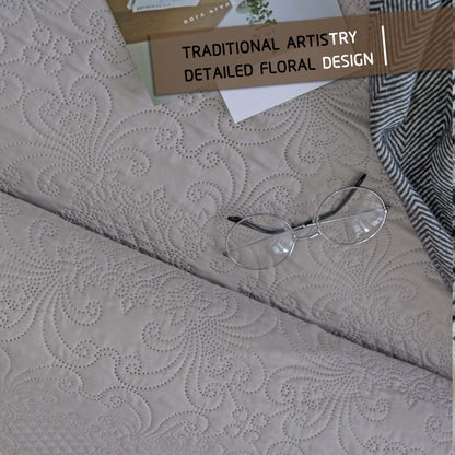 Kasentex Ultra Soft Floral Coverlet Quilt Bedding Set