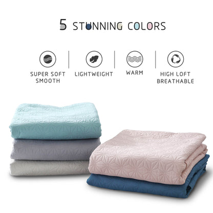 Kasentex Ultra Soft Star Contemporary Design Bedding Coverlet Set, Room Decor, Graduation Gifts