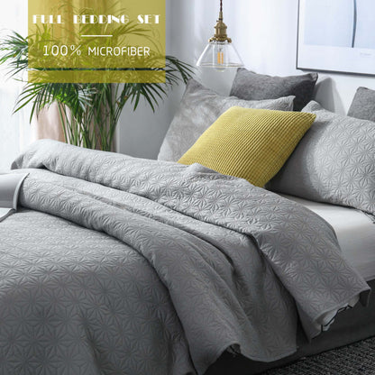 Kasentex Ultra Soft Star Contemporary Design Bedding Coverlet Set, Room Decor, Graduation Gifts