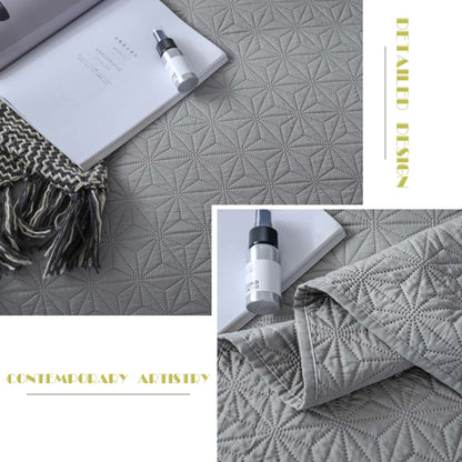 Kasentex Ultra Soft Star Contemporary Design Bedding Coverlet Set, Room Decor, Graduation Gifts
