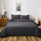 Kasentex All Season Cozy Velvet Quilt Set with Shams, Queen, King