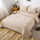 Kasentex All Season Cozy Velvet Quilt Set with Shams, Queen, King