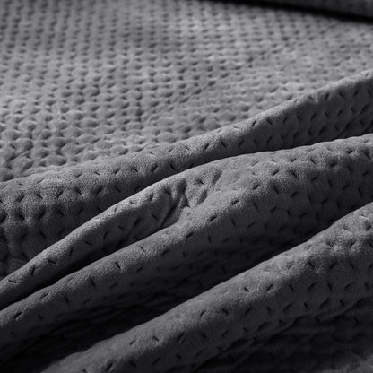 Kasentex Ultra Soft Plush Poly-Velvet Quilt Set, Queen, King, Room Decor, Graduation Gifts, Fathers Day Gift