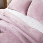 Kasentex All Season Cozy Velvet Quilt Set with Shams, Queen, King