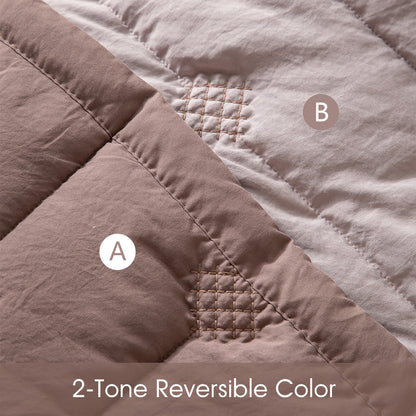 Kasentex Ultra Soft Lightweight All Season Quilt Bedspread Set, Room Decor, Graduation Gifts