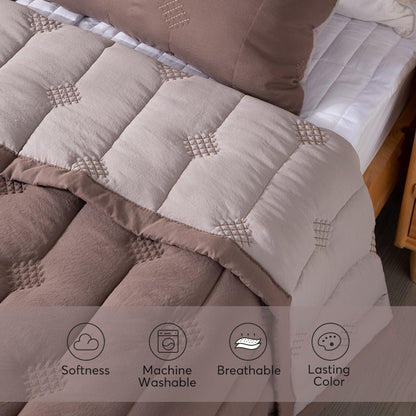 Kasentex Ultra Soft Lightweight All Season Quilt Bedspread Set, Room Decor, Graduation Gifts