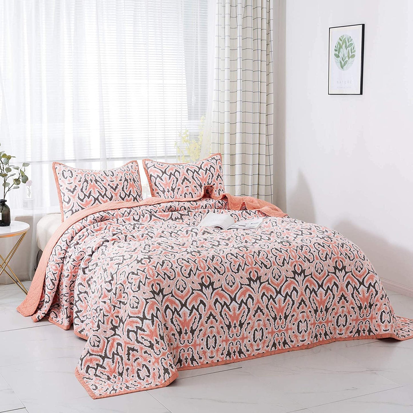 3 Piece Reversible Contemporary Bedding Set