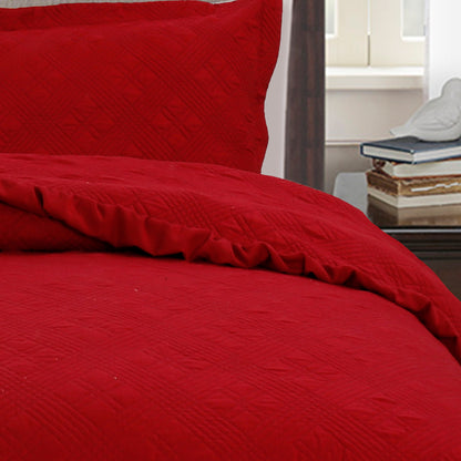 Kasentex All Season Cozy Diamond Design Quilt Set