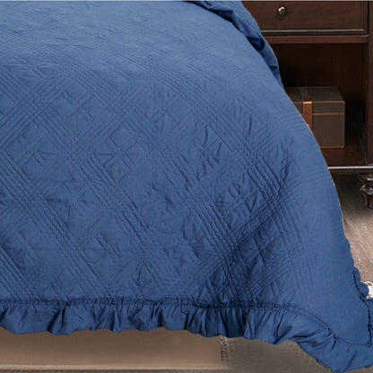 Kasentex All Season Cozy Diamond Design Quilt Set