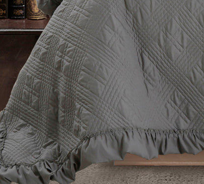 Kasentex All Season Cozy Diamond Design Quilt Set