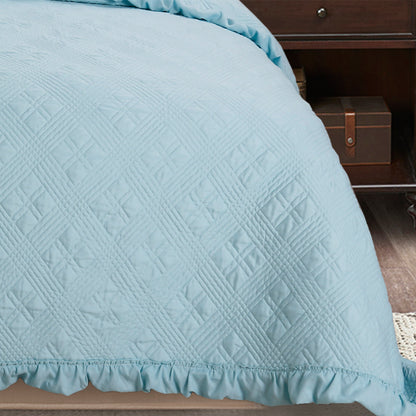 Kasentex All Season Cozy Diamond Design Quilt Set