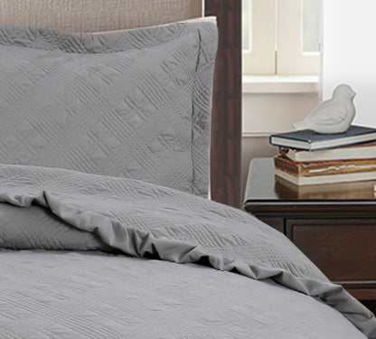 Kasentex All Season Cozy Diamond Design Quilt Set