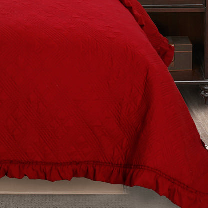 Kasentex All Season Cozy Diamond Design Quilt Set