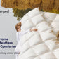 Kasentex All Season Ultra Soft Warm Winter Heavy Weights Goose Down Comforter with Corner Tabs, Box Design Duvet Insert, White