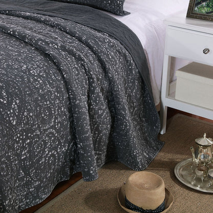 Kasentex 100% Cotton Ultra Soft Floral Pattern Quilt Bedspread Set