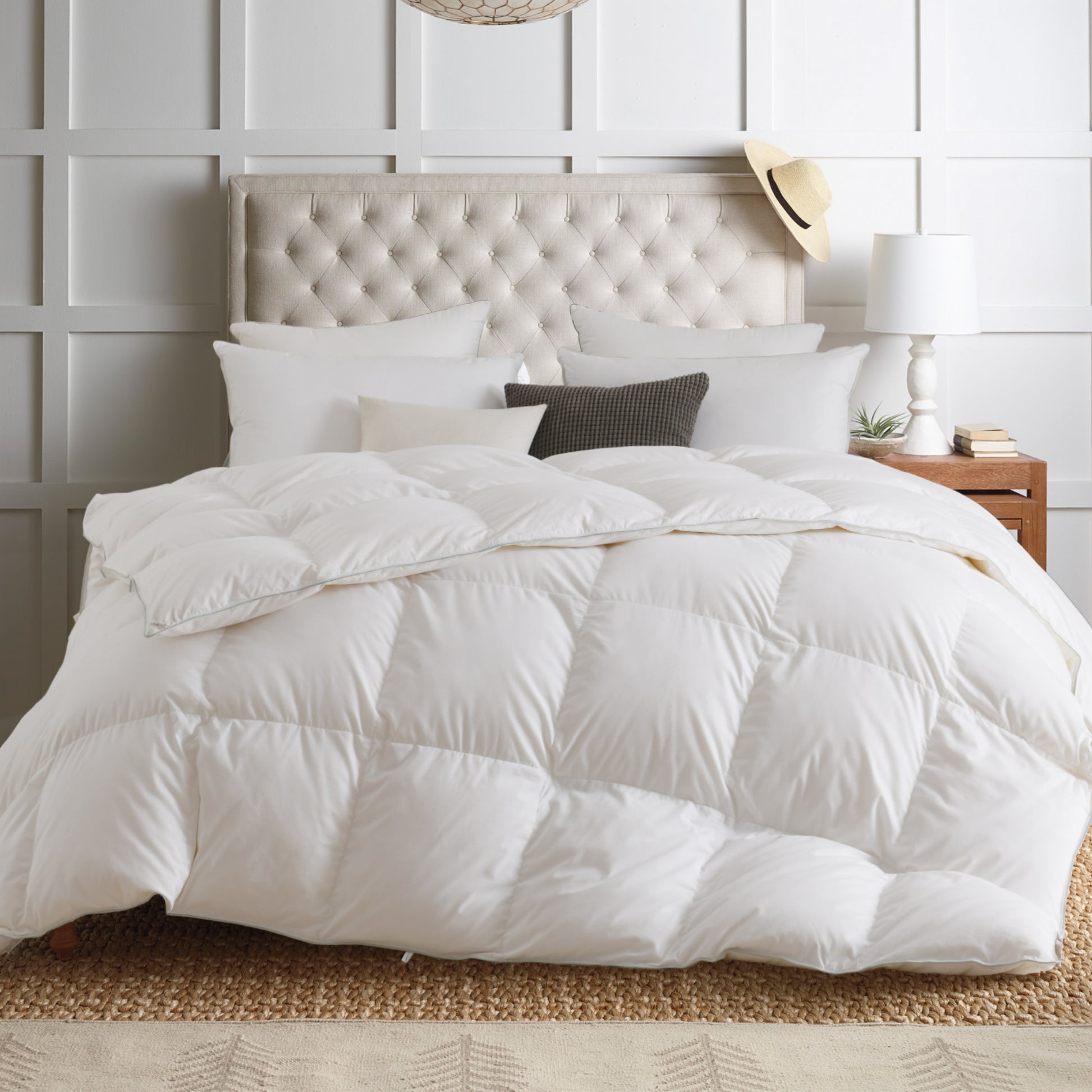 Kasentex Premium Optimum Warmth White Down Comforter Duvet Insert with Tabs - Kasentex
