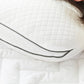 Kasentex Waterproof Foam Pillow, Medium Support Low Loft Slim Contour, White