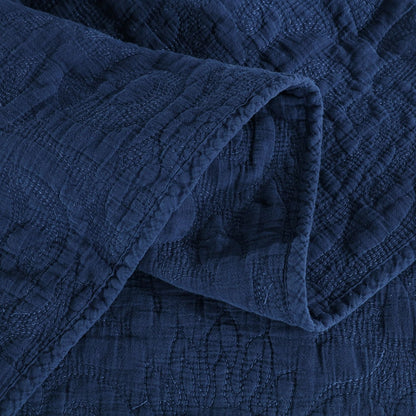 Kasentex 100% Cotton Ultra Soft Floral Pattern Quilt Bedspread Set
