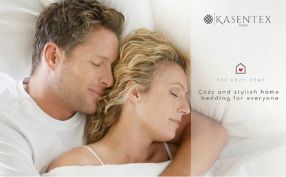 Kasentex All Season Ultra Soft Warm Winter Heavy Weights Goose Down Comforter with Corner Tabs, Box Design Duvet Insert, White