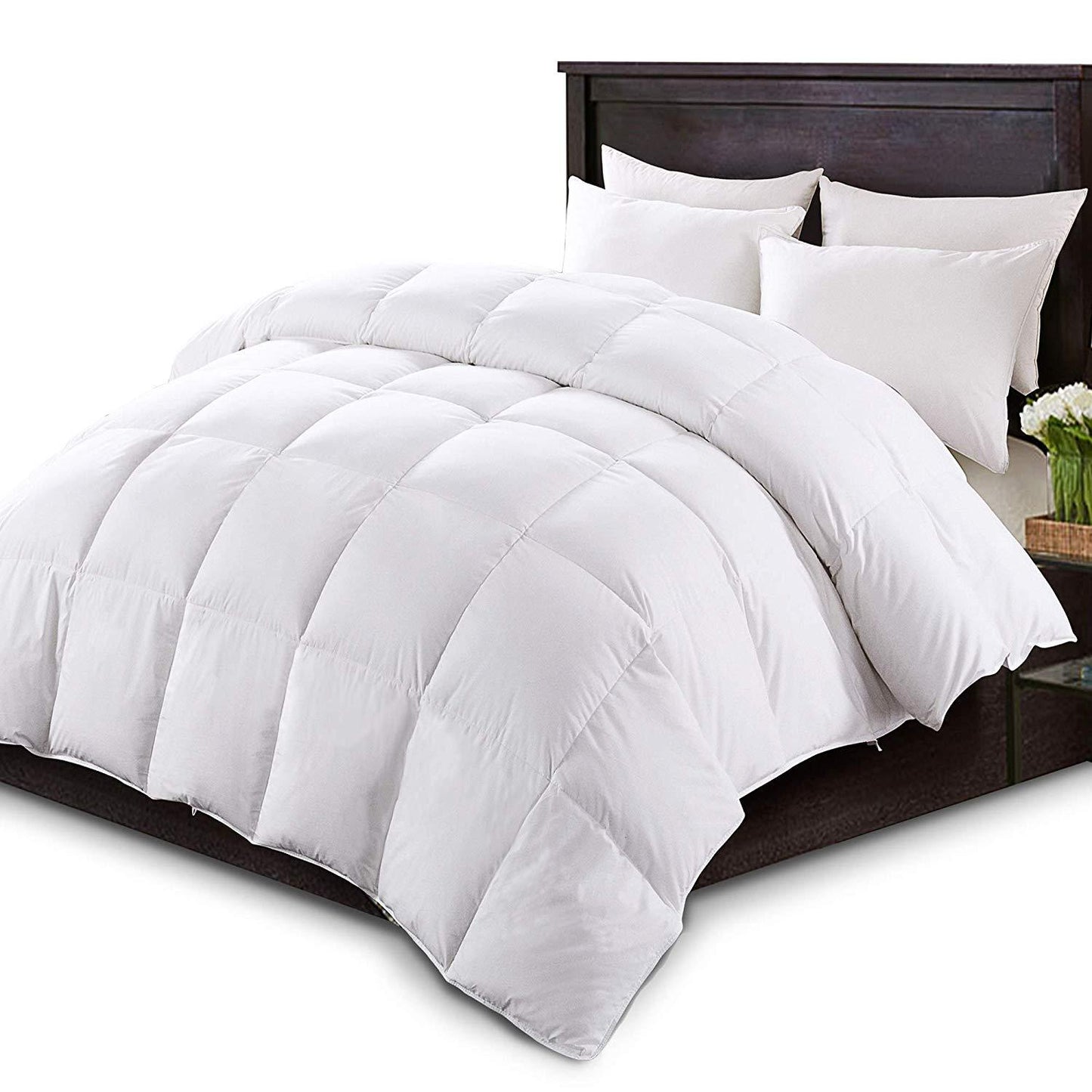 KASENTEX Premium Luxurious White Feather Goose Down Comforter - Kasentex