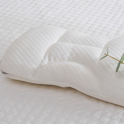 Kasentex Waterproof Foam Pillow, Medium Support Low Loft Slim Contour, White