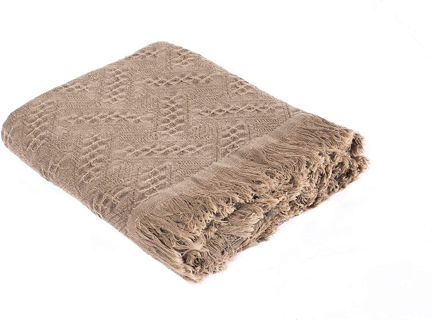 100% Cotton Throw Blankets Soft Lightweight Fall Spring