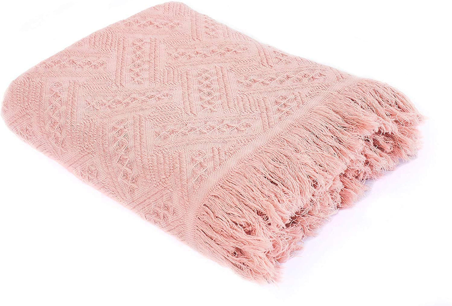 100% Cotton Throw Blankets Soft Lightweight Fall Spring