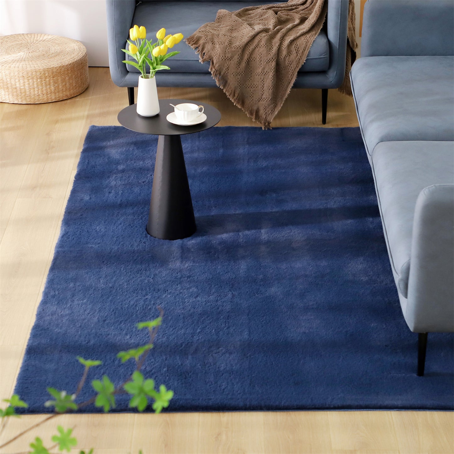 KASENTEX Fluffy Faux Fur Soft Area Rugs