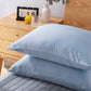 Kasentex Smooth Silky Cool Satin Touch Breathable Pillowcases Set with Zipper Enclosure