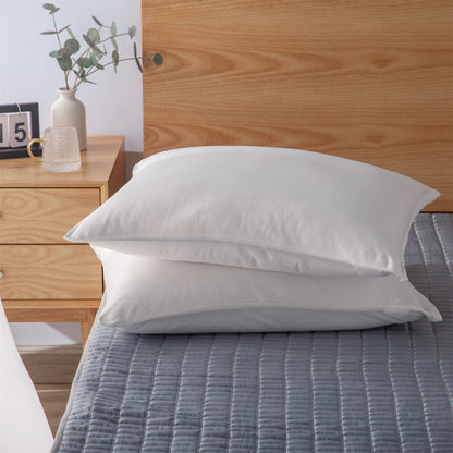 Kasentex Smooth Silky Cool Satin Touch Breathable Pillowcases Set with Zipper Enclosure
