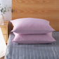 Kasentex Smooth Silky Cool Satin Touch Breathable Pillowcases Set with Zipper Enclosure