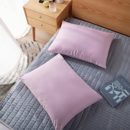 Kasentex Smooth Silky Cool Satin Touch Breathable Pillowcases Set with Zipper Enclosure